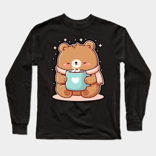 Bear Coffee Lover Long Sleeve T-Shirt